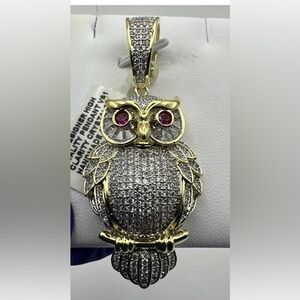 Iced Out Owl Pendant